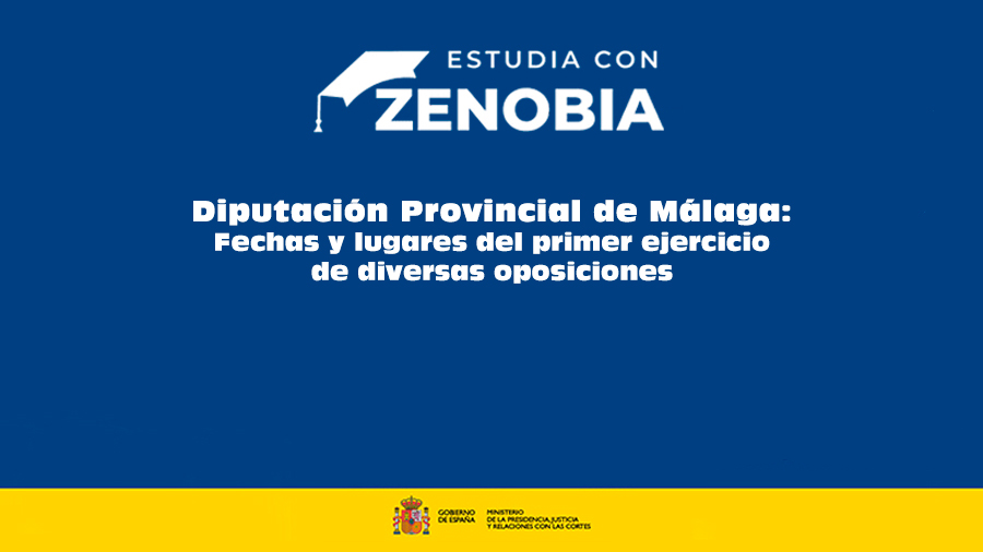 La Diputación Provincial de Málaga ha publicado el edicto de celebración del primer ejercicio para distintas categorías incluidas en sus Ofertas de Empleo Público de los años 2020, 2021, 2022 y 2023 (turno de reposición).