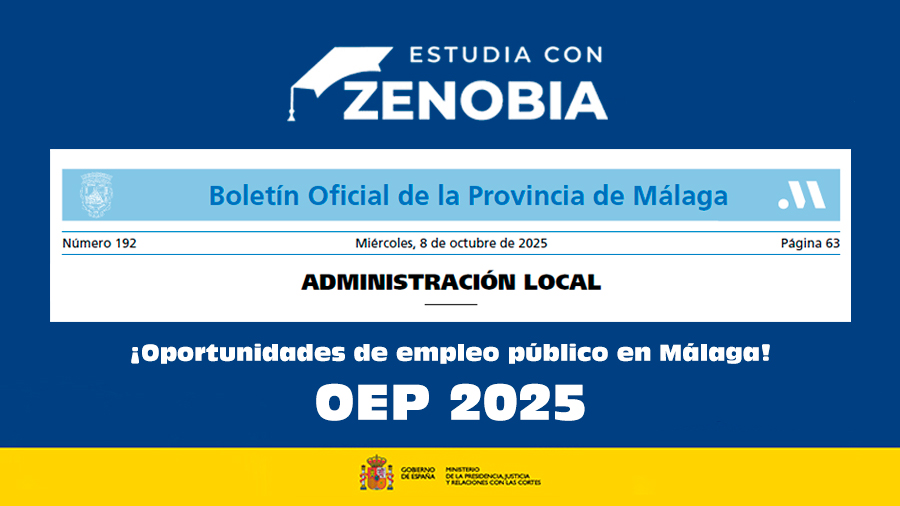 📢 ¡Oportunidades de empleo público en Málaga! - OEP 2025