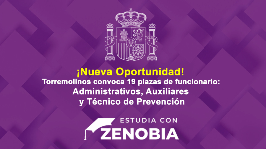 Torremolinos convoca 19 plazas de funcionario: Administrativos, Auxiliares y Técnico de Prevención